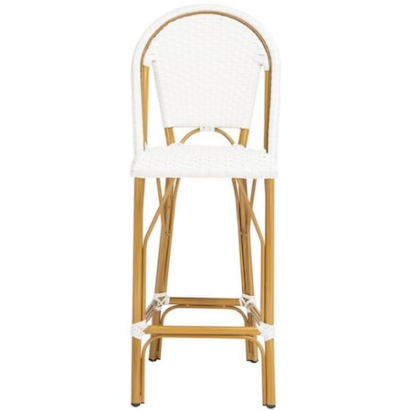 Safavieh 18.5 x 22 x 47 in. Ford Barstool - White PAT4008C